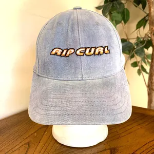 1990's Rip Curl School Sucks Denim Cap, photo 5
