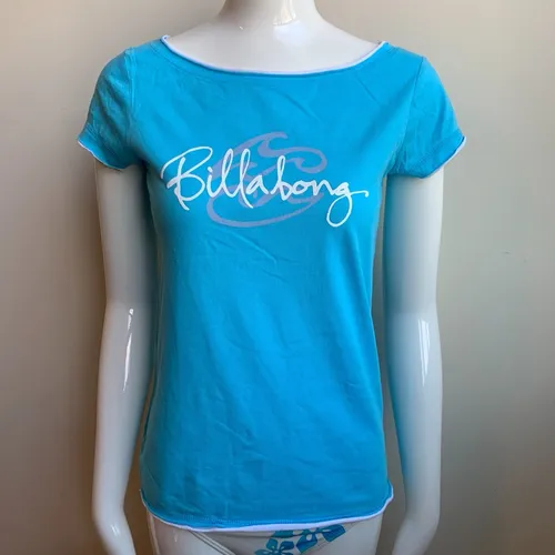 Y2K Billabong Blue Crush Era Boat-Neck Top, vintage Billabong womens