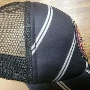 Y2K Billabong Pinstripe Foam Trucker Cap, photo 4