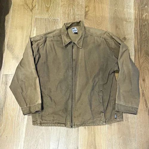 Y2K Quiksilver Cotton Canvas Full-Zip Jacket, vintage Quiksilver jackets