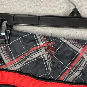 Y2K Quiksilver Plaid Script Boardshorts, photo 4