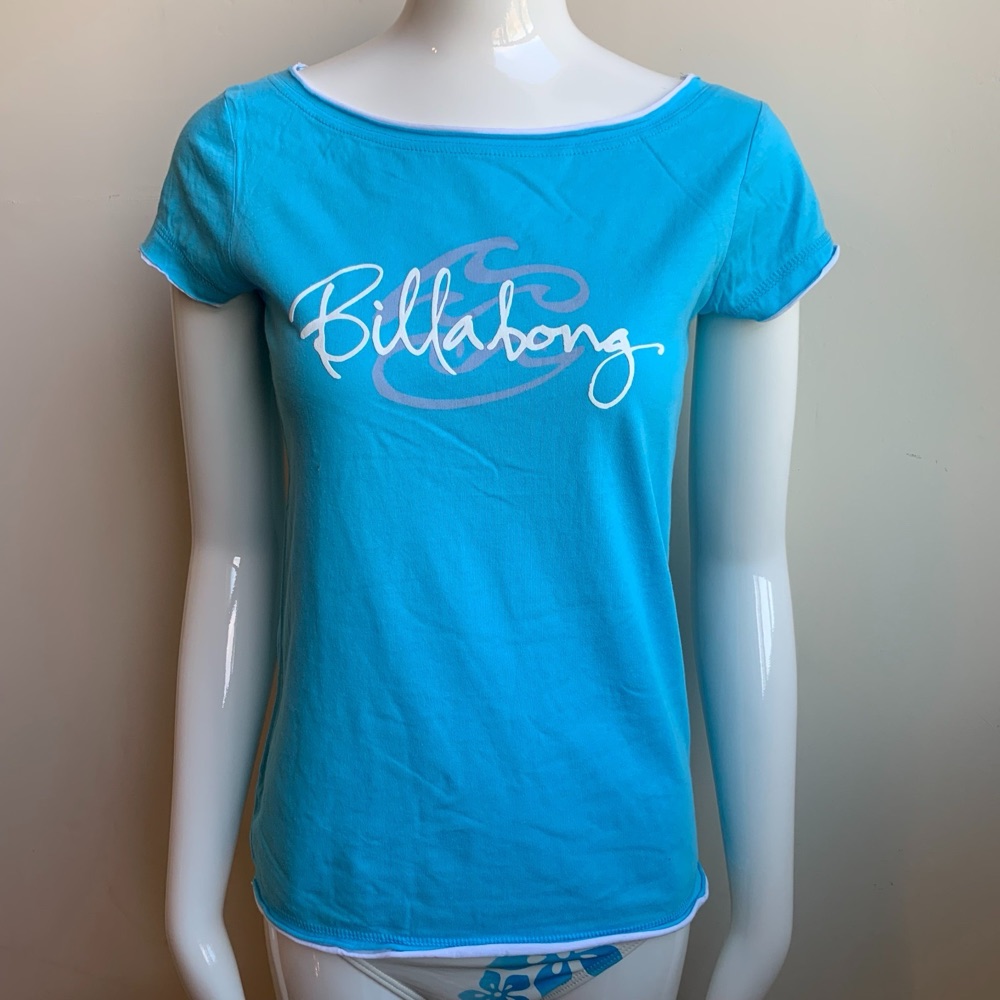 Y2K Billabong Blue Crush Era Boat-Neck Top, photo 1