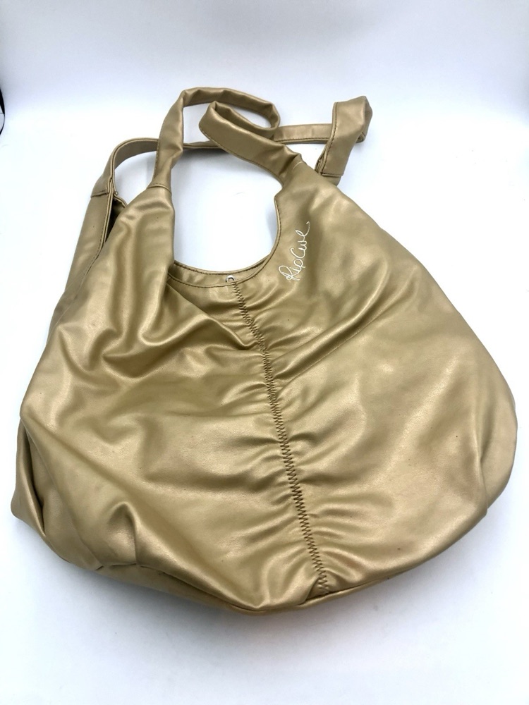 Y2K Rip Curl Metallic Gold Shoulder Bag, photo 1